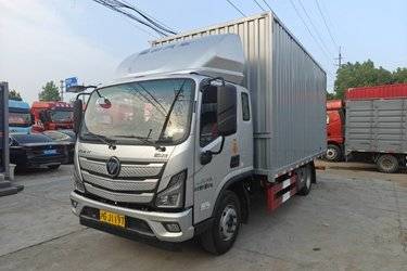 二手福田 欧马可S3 170马力 5.25米排半厢式载货车(国六) 单桥 福田康明斯二手载货车 黄牌