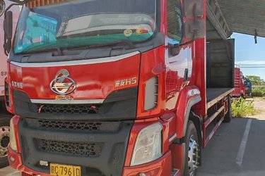 二手东风柳汽 乘龙H5中卡 220马力 4X2 9.6米翼开启厢式载货车(国五) 单桥 玉柴二手载货车 黄牌