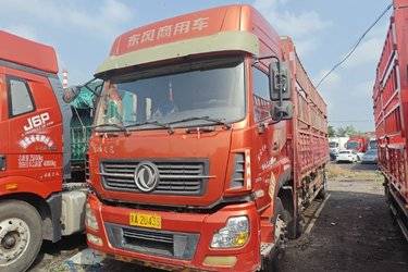 二手东风商用车 天龙重卡 245马力 6X2 9.6米仓栅式载货车(国五) 前四后四 雷诺二手载货车 黄牌