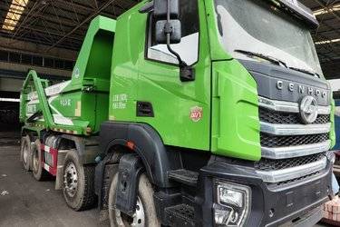 二手上汽红岩 杰虎H6 复合版 330马力 8X4 6.7米自卸车(国六) 后八轮 上柴二手自卸车 黄牌图片