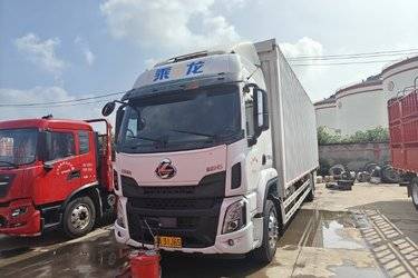 二手东风柳汽 乘龙H5 270马力 4X2 9.7米翼开启厢式载货车(国六) 单桥 玉柴二手载货车 黄牌
