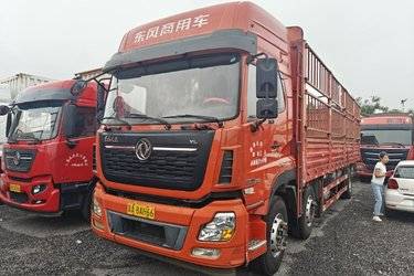 二手东风商用车 天龙重卡 292马力 6X2 9.6米仓栅式载货车(国五) 前四后四 雷诺二手载货车 黄牌