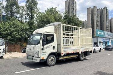 二手解放 J6F 4.5T 4.16米单排纯电动仓栅式轻卡  二手电动卡车电动载货车图片