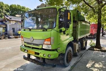二手东风商用车 天锦中卡 220马力 6X2 4.7米自卸车(薄顶)(国五) 前四后四 玉柴二手自卸车 黄牌