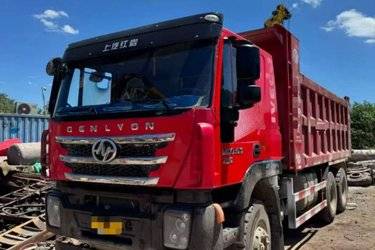 二手上汽红岩 杰狮重卡 430马力 6X4 6米自卸车(国五) 后八轮 上菲红二手自卸车 黄牌