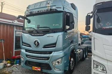 二手陕汽重卡 德龙X6000 610马力 6X4 AMT自动挡牵引车(国六) 双驱 潍柴二手牵引车 黄牌图片