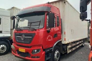 二手东风商用车 天锦KR 245马力 4X2 9.8米厢式载货车(国五) 单桥 康明斯二手载货车 黄牌图片