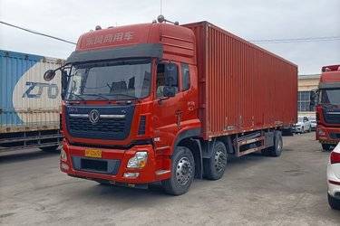 二手东风商用车 天龙重卡 270马力 4X2 9.6米厢式载货车底盘(国五) 单桥 康明斯二手载货车 黄牌