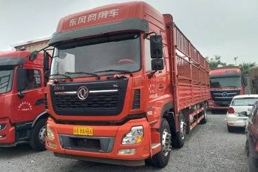 二手东风商用车 天龙VL重卡 轻赢版 292马力 6X2 8.6米仓栅式载货车(国五) 前四后四 雷诺二手载货车 黄牌图片