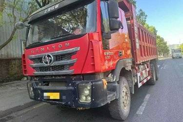 二手上汽红岩 杰狮重卡 430马力 6X4 6米自卸车(国五) 后八轮 上菲红二手自卸车 黄牌