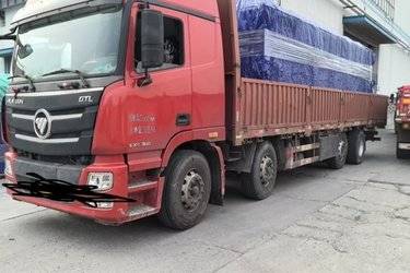 二手福田 欧曼GTL 基本型 360马力 8X2 9.53米栏板载货车(国六) 前四后六 福田康明斯二手载货车 黄牌图片