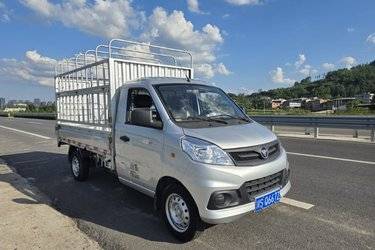 二手福田 祥菱V 1.5L 116马力 汽油 2.8米单排仓栅式微卡(国六) 单桥 东安二手载货车 蓝牌