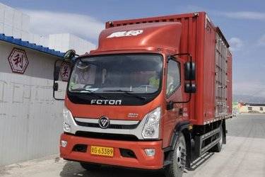 二手福田 奥铃大黄蜂 210马力 5.75米排半栏板载货车(国六) 单桥 玉柴二手载货车 黄牌