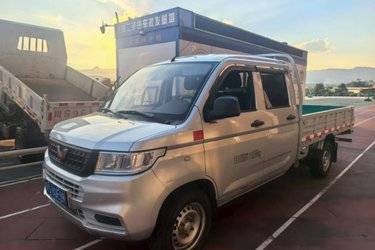 二手五菱 荣光新卡 加长版 基本型 1.8L 125马力 汽油 2.6米双排栏板微卡(国六) 单桥 五菱柳机二手载货车 蓝牌图片