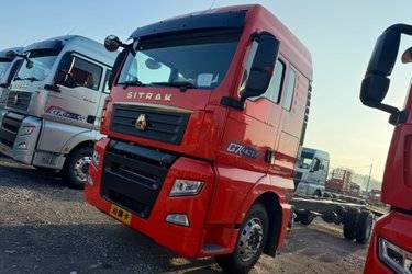 二手中国重汽 汕德卡SITRAK G7重卡 290马力 8X4 8.6米厢式载货车(国六) 前四后八 曼二手载货车 黄牌图片