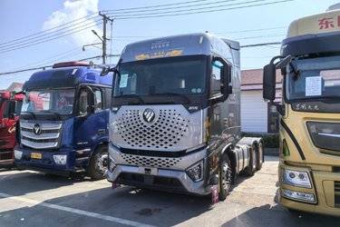二手福田 欧曼银河 660马力 6X4 AMT自动档牵引车(国六) 双驱 福田康明斯二手牵引车 黄牌图片