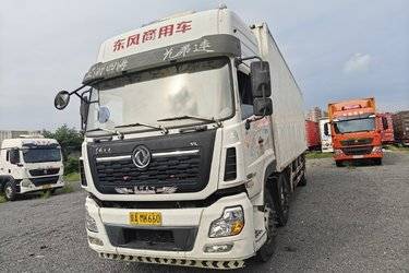 二手东风商用车 天龙VL重卡 292马力 6X2 9.6米厢式载货车(国五) 前四后四 雷诺二手载货车 黄牌