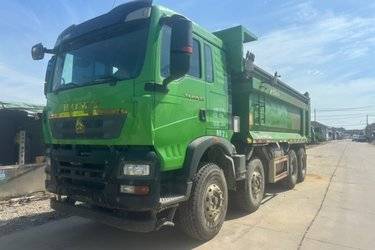 二手中国重汽 HOWO TX重卡 400马力 8X4 5.8米自卸车(国六) 前四后八 潍柴二手自卸车 黄牌