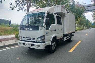 二手江铃 新顺达 116马力 3.32米双排厢式轻卡(加大货柜)(国五) 单桥 庆铃五十铃二手载货车 蓝牌图片