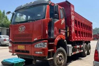 二手一汽解放 J6P重卡 460马力 6X4 6.2米自卸车(国五) 后八轮 一汽二手自卸车 黄牌