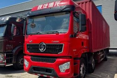 二手陕汽重卡 德龙L5000 菁英版 300马力 4X2 6.9米厢式载货车(国六) 单桥 潍柴二手载货车 黄牌