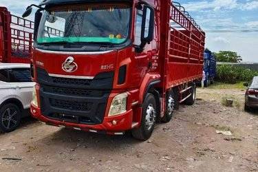二手东风柳汽 乘龙H5中卡 270马力 6X2 7.8米仓栅式载货车(国五) 前四后四 锡柴二手载货车 黄牌