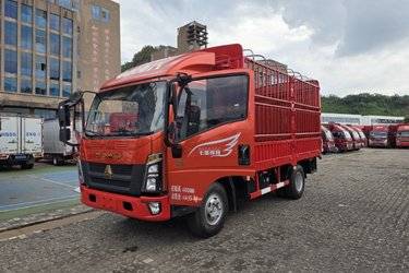 二手中国重汽HOWO 悍将 170马力 4.15米单排仓栅式轻卡(法士特8档)(国六) 单桥 潍柴二手载货车 蓝牌