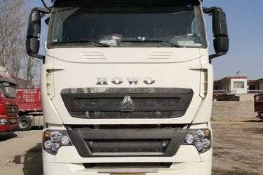 二手中国重汽 HOWO T7H重卡 460马力 8X4 9.5米仓栅式载货车(国五) 前四后八 曼二手载货车 黄牌