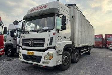 二手东风商用车 天龙重卡 270马力 4X2 9.6米厢式载货车底盘(国五) 单桥 康明斯二手载货车 黄牌