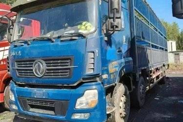 二手东风商用车 天龙重卡 270马力 6X2 9.6米仓栅式载货车(国五) 前四后四 东风康明斯二手载货车 黄牌