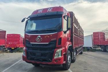 二手东风柳汽 乘龙H5中卡 290马力 6X2 9.7米仓栅式载货车(国五) 前四后四 玉柴二手载货车 黄牌