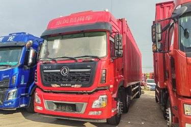 二手东风商用车 天龙VL重卡 292马力 6X2 9.6米厢式载货车(国五) 前四后四 雷诺二手载货车 黄牌