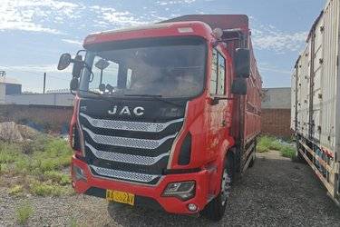 二手江淮 格尔发K5X中卡 220马力 4X2 6.8米仓栅式载货车(国五) 单桥 云内动力二手载货车 黄牌