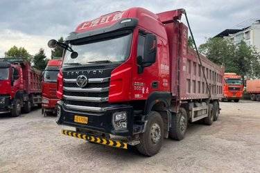 二手上汽红岩 杰狮C6 复合加强版 560马力 8X4 8.2米自卸车(国六) 前四后八 上菲红二手自卸车 黄牌