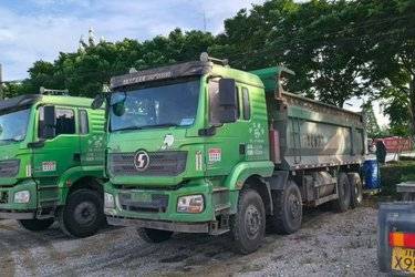 二手陕汽重卡 德龙新M3000 加强版 350马力 8X4 6.8米自卸车(国五) 前四后八 潍柴二手自卸车 黄牌