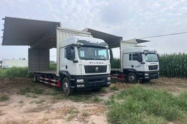 二手中国重汽 汕德卡SITRAK G5重卡 350马力 6X2 9.8米栏板载货车(国六) 前四后四 曼二手载货车 黄牌图片