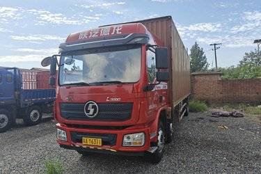 二手陕汽重卡 德龙L3000 300马力 6X2 9.7米厢式载货车(国五) 前四后四 玉柴二手载货车 黄牌