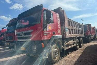 二手上汽红岩 杰狮C500重卡 430马力 6X4 6.2米自卸车(国五) 后八轮 上菲红二手自卸车 黄牌