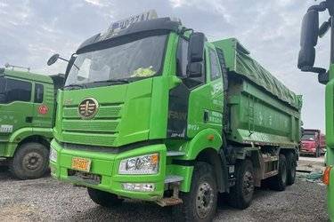 二手一汽解放 新J6P 经典版 460马力 6X4 6.5米自卸车(国六) 后八轮 锡柴二手自卸车 黄牌