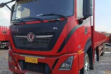 二手东风商用车 天龙KL重卡 绿通版 465马力 8X4 9.4米栏板载货车(国五) 前四后八 雷诺二手载货车 黄牌