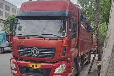 二手东风商用车 天龙重卡 350马力 8X4 9.6米仓栅式载货车(国四) 前四后八 东风二手载货车 黄牌