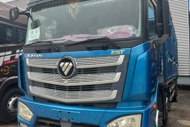 二手福田 欧曼EST 9系重卡 460马力 8X4 9.53米栏板载货车(国五) 前四后八 潍柴二手载货车 黄牌