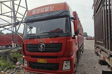 二手陕汽重卡 德龙X3000 复合版 350马力 8X4 9.55米仓栅式载货车(国五) 前四后八 潍柴二手载货车 黄牌