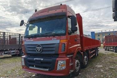 二手福田 欧曼新ETX 6系重卡 360马力 8X4 9.6米栏板载货车(440后桥)(国五) 前四后八 福田康明斯二手载货车 黄牌图片