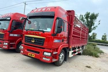 二手中国重汽 汕德卡SITRAK G5重卡 290马力 6X2 6.8米仓栅式载货车(国六) 前四后四 曼二手载货车 黄牌