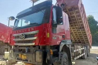 二手上汽红岩 杰狮重卡 430马力 6X4 6米自卸车(国五) 后八轮 上菲红二手自卸车 黄牌