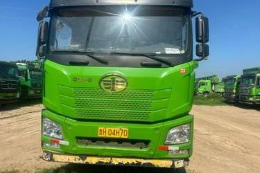 二手青岛解放 JH6重卡 430马力 8X4 6.5米自卸车(国五) 前四后八 潍柴二手自卸车 黄牌