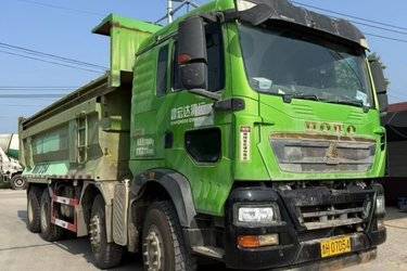 二手中国重汽 HOWO TX重卡 350马力 8X4 6米自卸车(国六) 前四后八 潍柴二手自卸车 黄牌