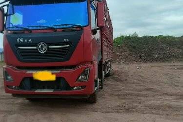二手东风商用车 天龙KL重卡 465马力 8X4 9.6米仓栅式载货车(国五) 前四后八 东风二手载货车 黄牌