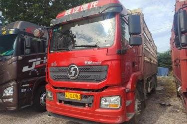 二手陕汽重卡 德龙新M3000 轻量化版 430马力 8X4 9.55米仓栅式载货车(国五) 前四后八 潍柴二手载货车 黄牌